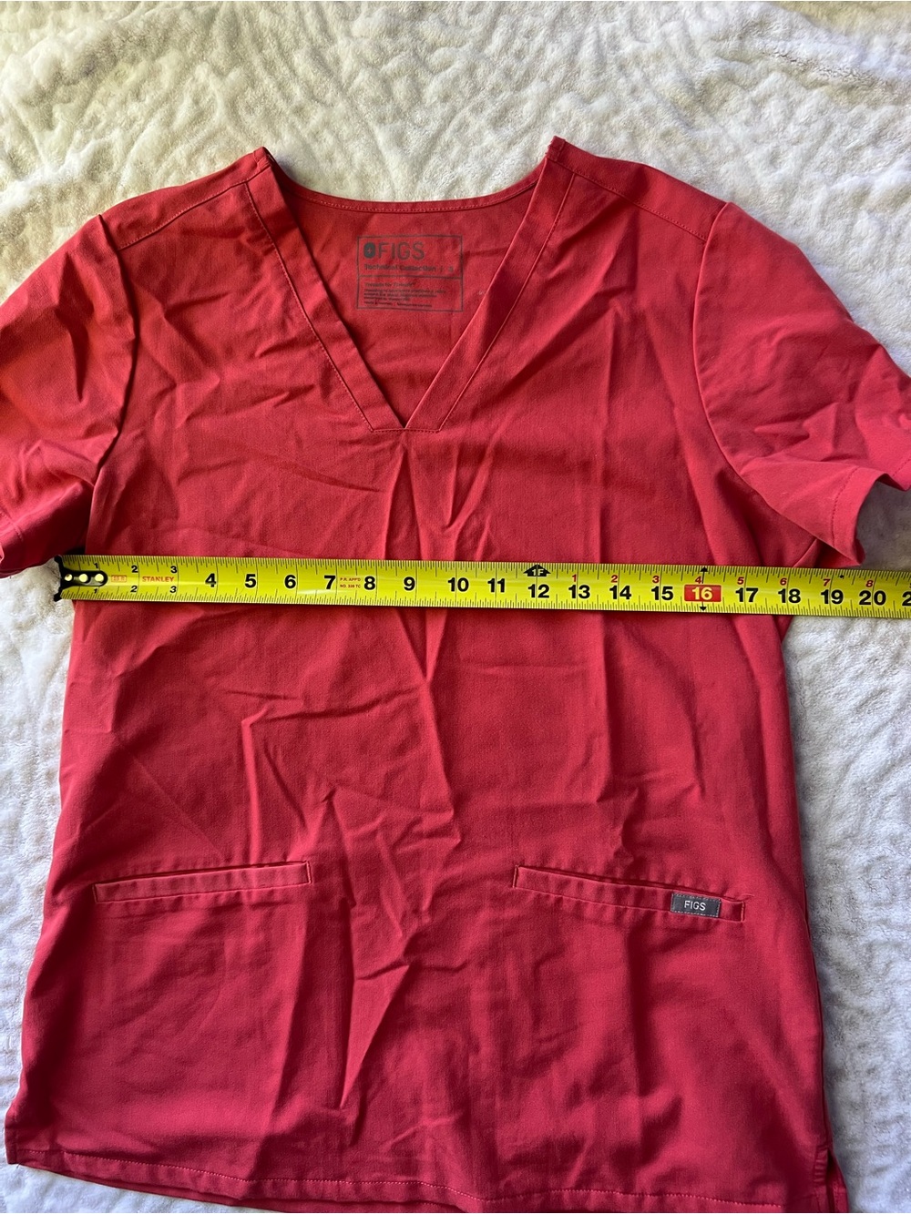 Figs Women’s Catalina Three Pocket Scrub Top | Clay Orange | Size S - Picture 5 of 7